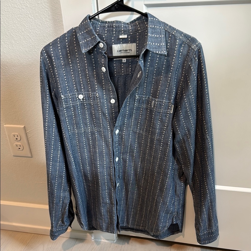 Carhartt WIP Men's Blue Shirt Size Small - Excellent Condition